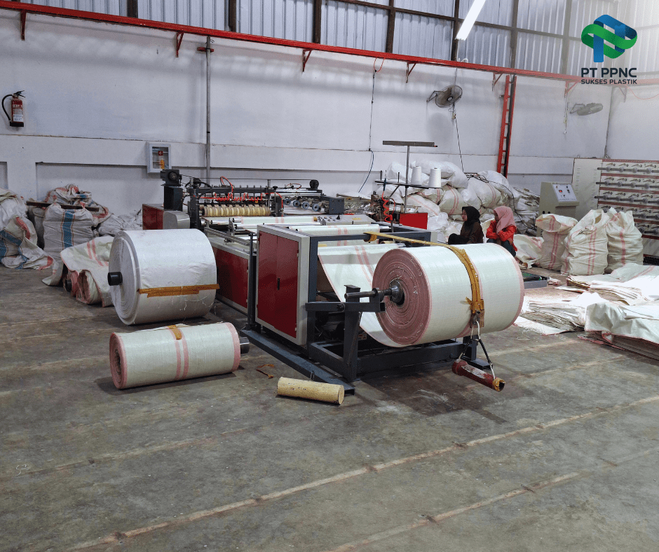 Proses Finishing Goni setelah melalui proses circular loom